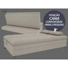Sofá-Cama Casal Aurora 1,87M Velosuede - NetSofás - 6