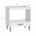 Ver imagem 4 de Balcão de Cozinha 80 Cm Suprema 1 Gaveta Branco - Fellicci