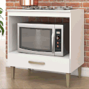 Ver imagem 2 de Balcão de Cozinha 80 Cm Suprema 1 Gaveta Branco - Fellicci