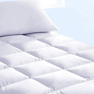 Pillow Top Solteiro 100% Fibra Siliconada 1600g/m² - Tecido Percal Algodão - Muito Mais Conforto Fas