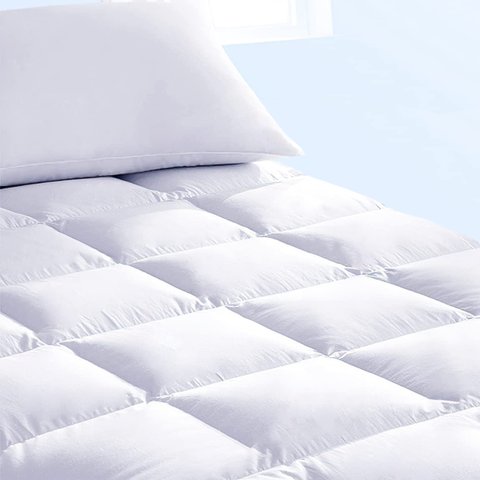 Pillow Top Solteiro 100% Fibra Siliconada 1600g/m² - Tecido Percal Algodão - Muito Mais Conforto Fas