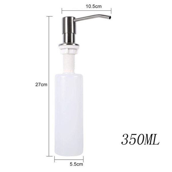 Dispenser Embutir Pia Detergente Sabonete Liquido Dosador sabão escovado cozinha banheiro - 2