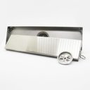 Ver imagem 1 de Ralo Invisivel Chapa Linear Inox Escovado Anti Odor Canto Banheiro 28x8