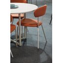 Ver imagem 2 de Kit 2 Cadeiras Jantar Moderna Design Lançamento Terracota/champagne Linho