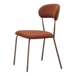 Kit 2 Cadeiras Jantar Moderna Design Lançamento Terracota/champagne Linho - 6