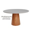 Ver mais imagens de Conjunto Mesa com 4 Cadeiras de Madeira Maciça Rattan Natural e Estofada Daren Espresso Móveis