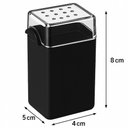 Ver imagem 4 de Kit Saleiro Pimenteiro Paliteiro Mesa Preto Coza Porta Condi