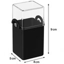 Ver imagem 3 de Kit Saleiro Pimenteiro Paliteiro Mesa Preto Coza Porta Condi