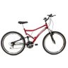 Bicicleta Aro 26 21 Velocidades Dupla Suspensão Freio V Brake - BRANCA - Tamanho Único - 1