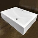 Ver imagem 1 de Cuba Pia para Banheiro Retangular Inspira Branca