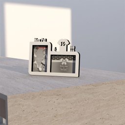 Porta-retrato Quadro Para Presentear Decorar Pais Meu Pai é 10 Presente Criativo Branco - 3