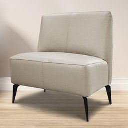 Poltrona de Couro Vintage Nude - PR Móveis - 4