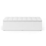 Calçadeira Baú Navi 160 para Cama Queen A-013 Couro Branco Aradecor - 2