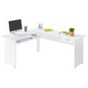 Ver imagem 3 de Escrivaninha Mesa para Escritório em L Cannes Branco