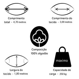 Rede Grande De Dormir Para Casal King 4,70m Várias Cores:Laranja - 6