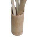 Ver imagem 3 de Conjunto de Colher em Bambu com Suporte - 5 Peças - Lojas Carisma