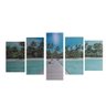 Quadro Decorativo MDF 5 Peças - Praia - Carisma - 1