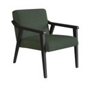 Ver imagem 4 de Kit 2 Poltronas Decorativas Madeira Maciça Jequitibá Tecido Algodão Flávia
