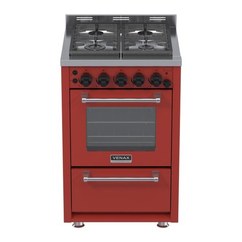 Fogao 4 Bocas Venax Temis Vermelho Glp 220v