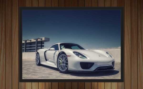 Quadro Carros Porsche Salas Quartos Com Moldura O - 1