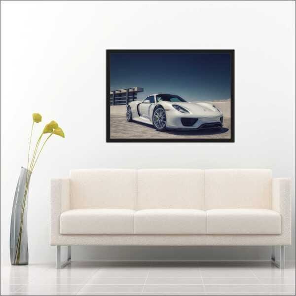 Quadro Carros Porsche Salas Quartos Com Moldura O - 3