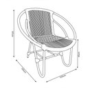 Ver imagem 4 de Kit 02 Cadeiras em Corda Náutica e Alumínio para Jardim e Varanda