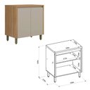Ver mais imagens de Cozinha Modulada Allure Linea Brasil 14 Peças 21 Portas 3 Gavetas com Tampo