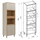 Ver imagem 4 de Cozinha Modulada Allure Linea Brasil 14 Peças 21 Portas 3 Gavetas com Tampo