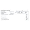 Ver imagem 2 de Cozinha Modulada Allure Linea Brasil 14 Peças 21 Portas 3 Gavetas com Tampo