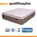 Ver imagem 6 de Cama Box Baú Casal Queen Colchão Molas Ensacadas Guarda Costas Alameda Probel 158x198x71cm Suede