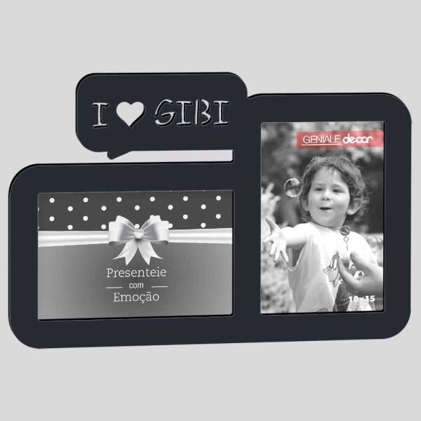 Porta-Retrato Quadro Para Decorar Kids Gibi Presente Pra Quem Ama Quadrinhos Preto - 2