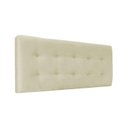 Ver imagem 1 de Cabeceira Botonê Almofadada para Cama Luxo Clean Suede Rbl:casal Painel/bege