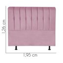 Ver imagem 2 de Cabeceira Estofada Kiara 195cm King Size Box Quarto Suede Rosa Bebê - Gat Magazine