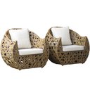 Ver imagem 1 de Conjunto de Poltronas Dubai - Jardim, Sala, Área - Pedra Ferro