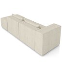 Ver imagem 4 de Sofá 3 Lugares com Puff para Sala Living 298cm Austin P08 Linho Itacaré Off White - Lyam Decor