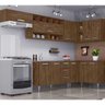 Cozinha Modulada 07 Peças Milena 2726 Marrom Milani Movelaria - 1