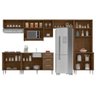 Cozinha Modulada 08 Peças Milena 2731 Marrom Milani Movelaria - 2