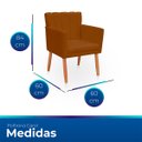 Ver imagem 6 de Poltrona Cadeira para Sala Confortável e Reforçada Carol Suede