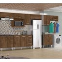 Ver imagem 1 de Cozinha Modulada 10 Peças Milena 2742 Marrom Milani Movelaria