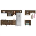 Ver imagem 2 de Cozinha Modulada 10 Peças Milena 2742 Marrom Milani Movelaria