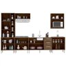 Cozinha Modulada 07 Peças Milena 2736 Marrom Milani Movelaria - 2