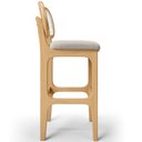 Ver imagem 7 de Kit 02 Banquetas Altas Para Cozinha Bancada Sala Tela Betta Fixa L02 Bouclê Bege - Lyam Decor