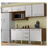 Cozinha Modulada 07 Peças Milena 2732 Marrom Branco Milani Movelaria - 1