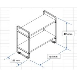 Nicho Prateleira 25 Cm X 49 Cm - Super Luxo C/suporte Preto - 6