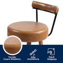 Ver imagem 3 de Kit 04 Banquetas Alta para Cozinha Área Gourmet Nápoles Couríssimo Amarula - Desk Design