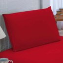 Ver imagem 5 de Kit 02 Fronha Lisa Envelope Malha Travesseiro 70x50:Vermelho