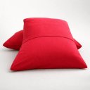 Ver imagem 3 de Kit 02 Fronha Lisa Envelope Malha Travesseiro 70x50:Vermelho