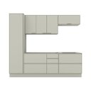 Ver imagem 3 de Cozinha Compacta 5 Peças 100% MDF Henn Fineze Areio
