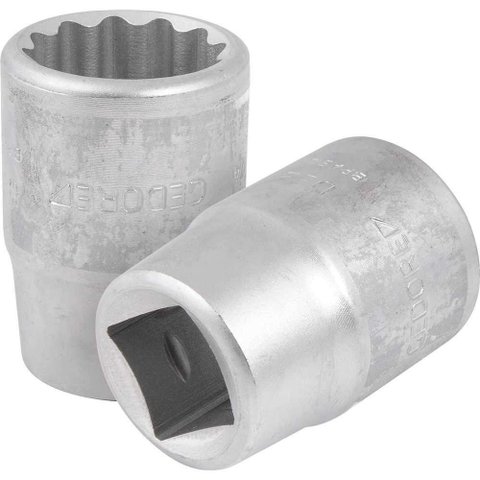 Soquete Estriado 017.055 D32-1.1-16 Encaixe 3-4 Aço Cromo Vanádio Unit Drive Gedore