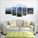 Ver imagem 4 de Quadro Decorativo Cidade Rio De Janeiro Salas Interiores Mosaico 5 Peças Com Moldura